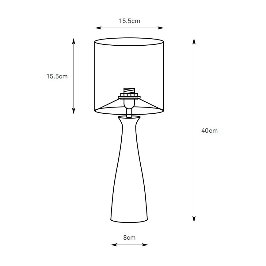 Markslöjd 108904 - Stalinė lempa BIRILLO 1xE14/60W/230V balta