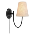 Markslöjd 108907 - sieninis šviestuvas AMAR 1xE14/40W/230V lininis/juodas