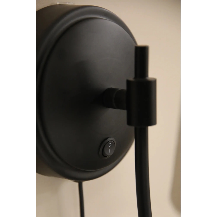 Markslöjd 108907 - sieninis šviestuvas AMAR 1xE14/40W/230V lininis/juodas
