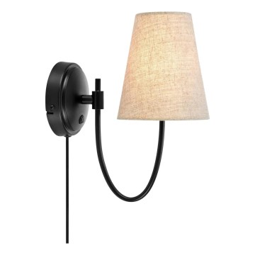 Markslöjd 108907 - Sieninis šviestuvas AMAR 1xE14/40W/230V smėlio/juoda