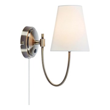 Markslöjd 108908 - Sieninis šviestuvas AMAR 1xE14/40W/230V baltas/žalvarinis