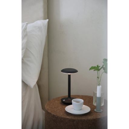 Markslöjd 108918 - LED šviesos reguliavimas lauko įkraunamas Stalinis šviestuvas PETIT LED/2W/1800 mAh 2200/2700/3000K IP44 juoda