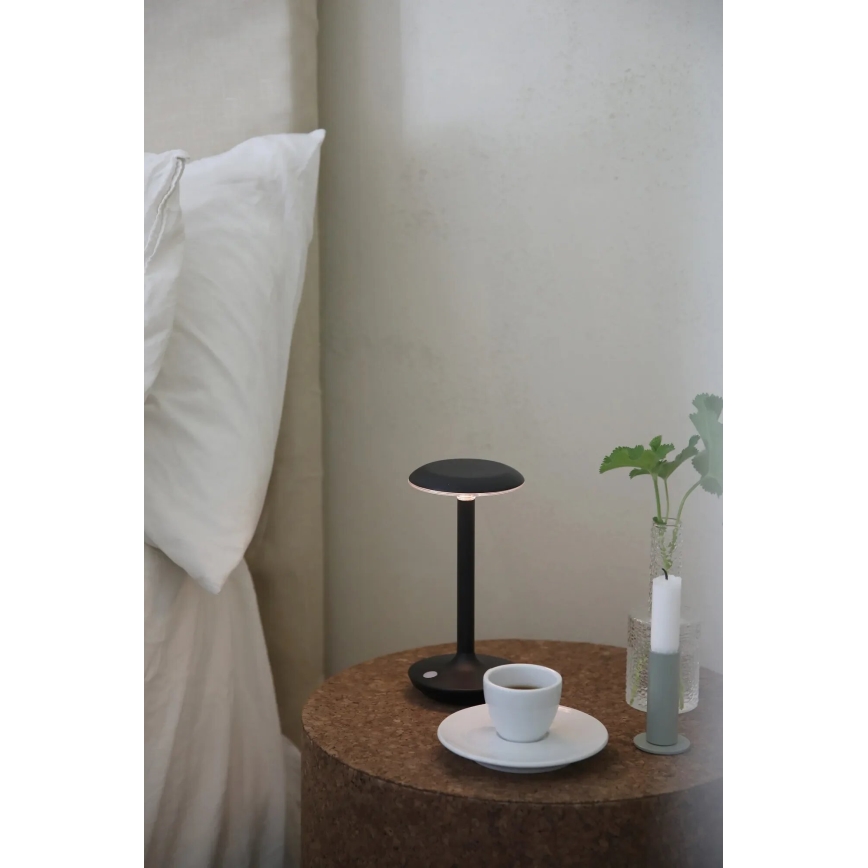 Markslöjd 108918 - LED šviesos reguliavimas lauko įkraunamas Stalinis šviestuvas PETIT LED/2W/1800 mAh 2200/2700/3000K IP44 juoda