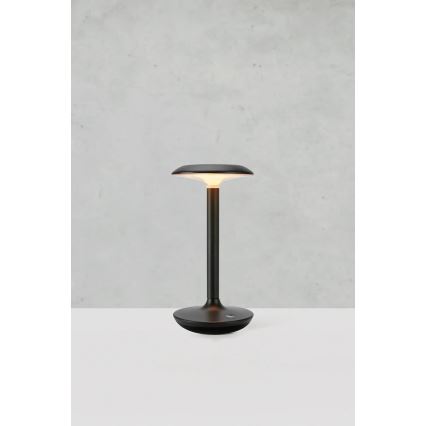 Markslöjd 108918 - LED šviesos reguliavimas lauko įkraunamas Stalinis šviestuvas PETIT LED/2W/1800 mAh 2200/2700/3000K IP44 juoda