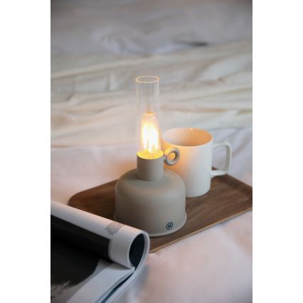 Markslöjd 108921 - LED šviesos reguliavimas lauko įkraunamas Stalinis šviestuvas ASTRID LED/2W/1200 mAh IP44 pilka
