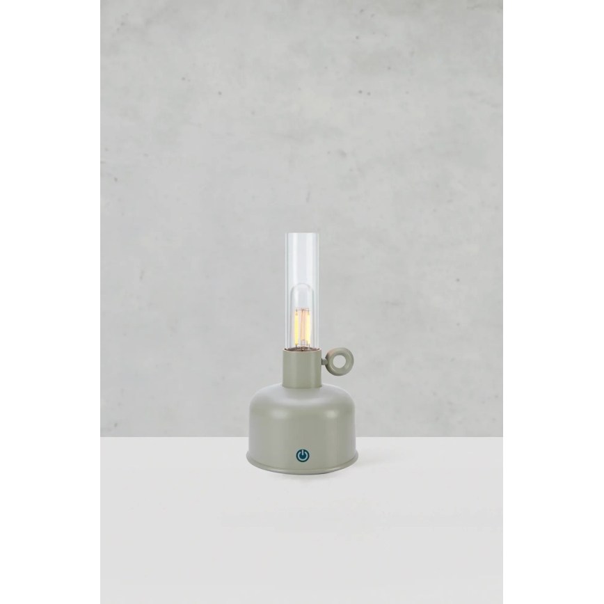 Markslöjd 108921 - LED šviesos reguliavimas lauko įkraunamas Stalinis šviestuvas ASTRID LED/2W/1200 mAh IP44 pilka