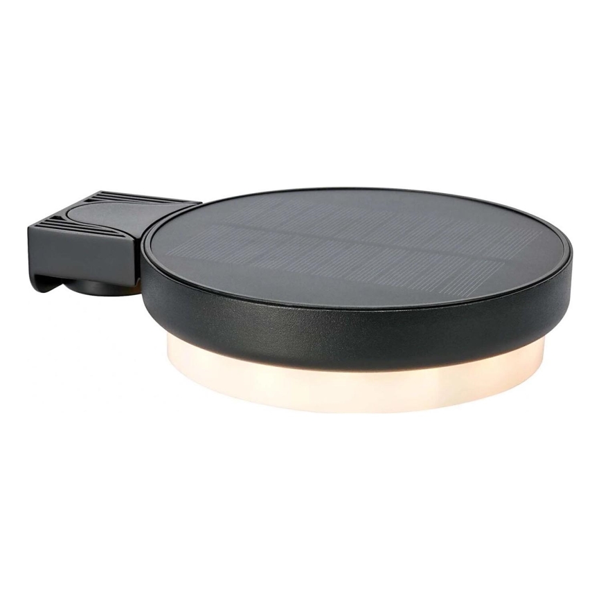Markslöjd 108952 - reguliuojamas LED saulės sieninis šviestuvas FRAME LED/2W/3,7V 4000 mAh IP44 juodas