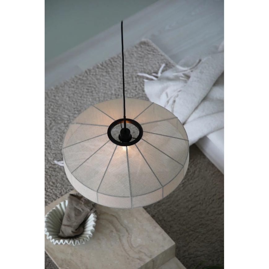 Markslöjd 108955 - Pakabinamas šviestuvas ant laido ALIA 1xE27/60W/230V lininė/juoda