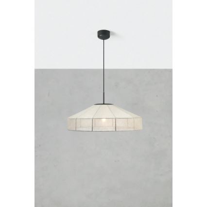 Markslöjd 108955 - Pakabinamas šviestuvas ant laido ALIA 1xE27/60W/230V lininė/juoda