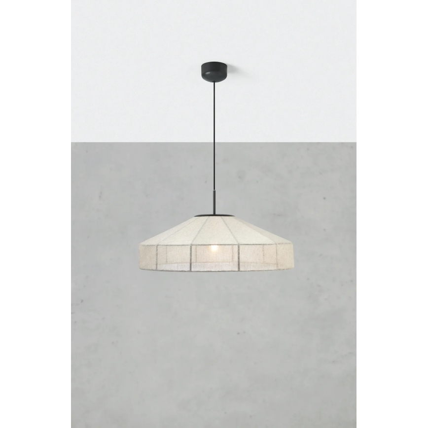 Markslöjd 108955 - Pakabinamas šviestuvas ant laido ALIA 1xE27/60W/230V lininė/juoda