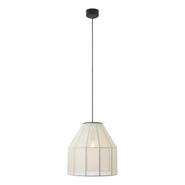 Markslöjd 108956 - Pakabinamas šviestuvas su laidu AIKO 1xE27/60W/230V lininis/juodas