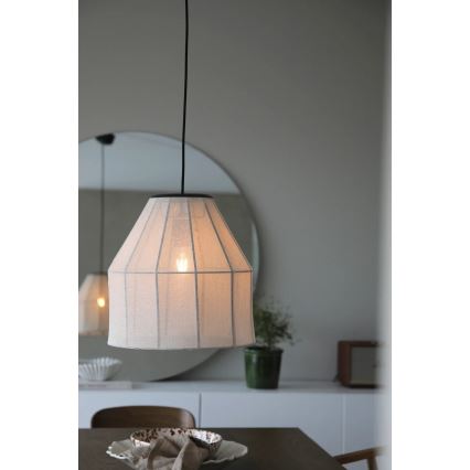 Markslöjd 108956 - Pakabinamas šviestuvas su laidu AIKO 1xE27/60W/230V lininis/juodas