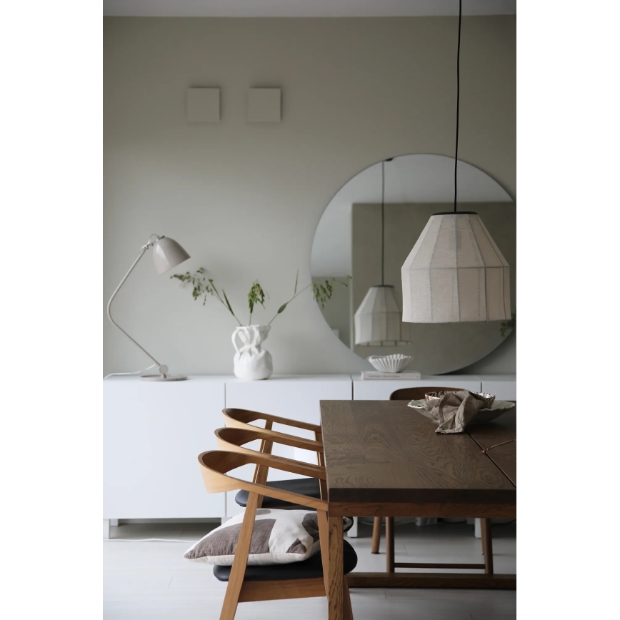 Markslöjd 108956 - Pakabinamas šviestuvas su laidu AIKO 1xE27/60W/230V lininis/juodas