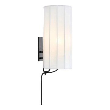 Markslöjd 108960 - Sieninis šviestuvas HIKARI 1xE27/60W/230V baltas/juodas