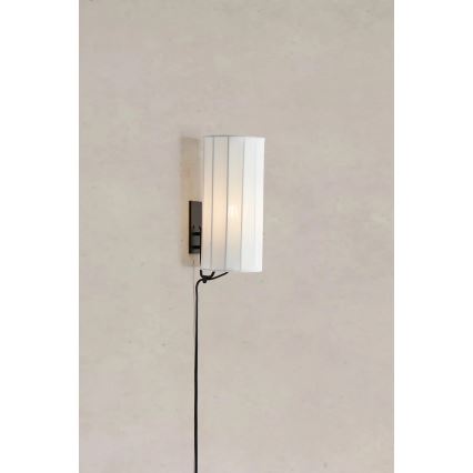Markslöjd 108960 - Sieninis šviestuvas HIKARI 1xE27/60W/230V baltas/juodas