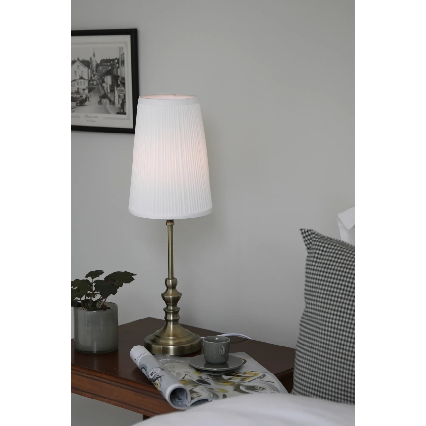 Markslöjd 108969 - Stalinis šviestuvas NOBLE 1xE14/40W/230V 56 cm baltas/žalvaris