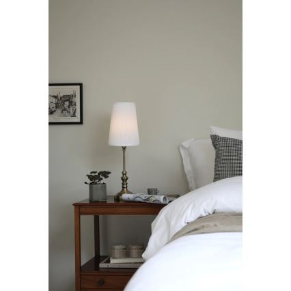 Markslöjd 108969 - Stalinis šviestuvas NOBLE 1xE14/40W/230V 56 cm baltas/žalvaris