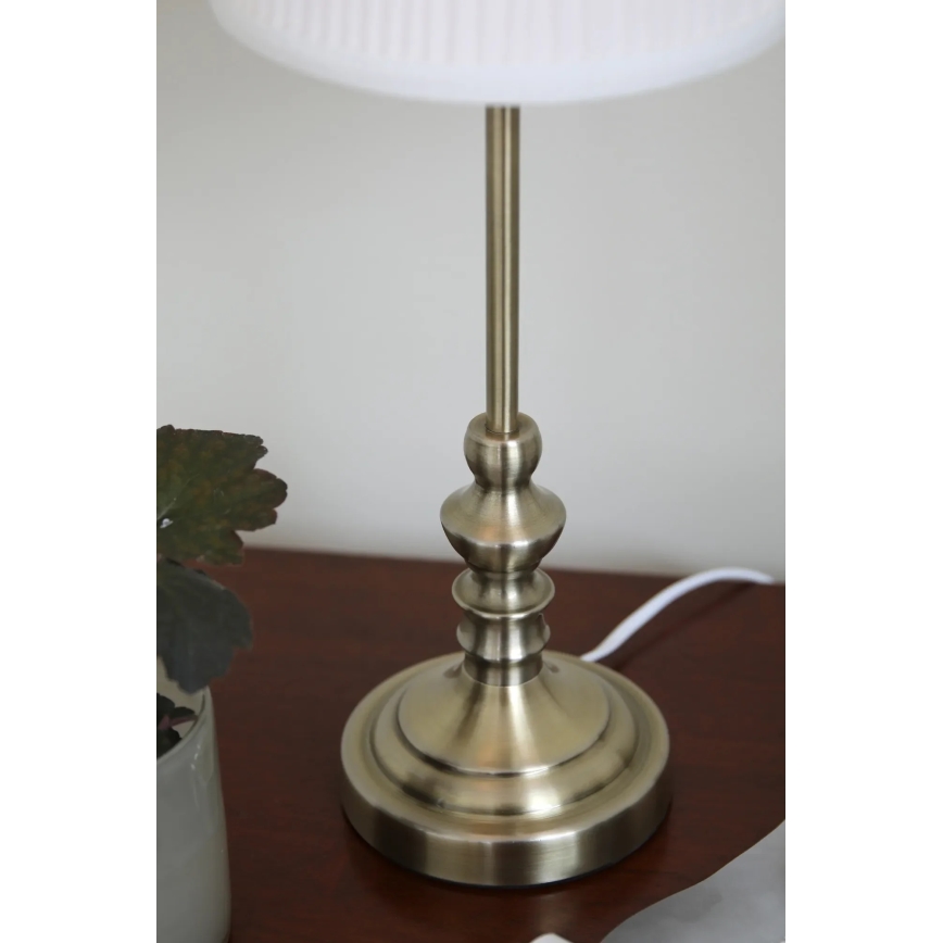 Markslöjd 108969 - Stalinis šviestuvas NOBLE 1xE14/40W/230V 56 cm baltas/žalvaris