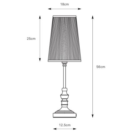 Markslöjd 108969 - Stalinis šviestuvas NOBLE 1xE14/40W/230V 56 cm baltas/žalvaris