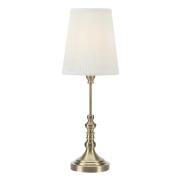 Markslöjd 108970 - Stalinis šviestuvas NOBLE 1xE14/40W/230V 66 cm balta/žalvaris