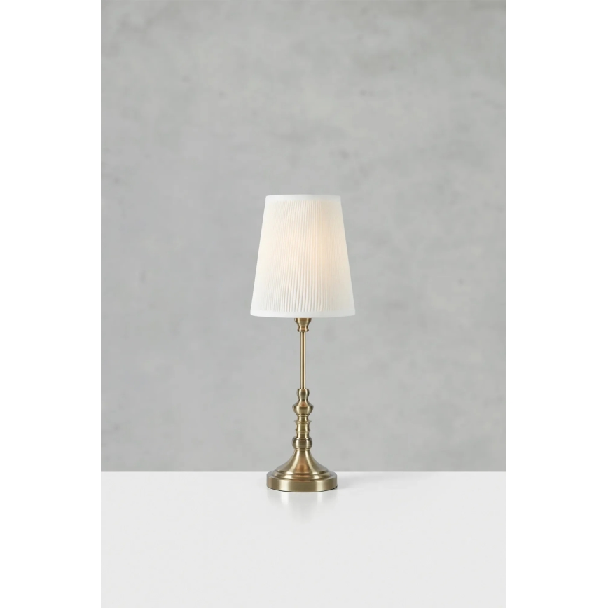 Markslöjd 108970 - Stalinis šviestuvas NOBLE 1xE14/40W/230V 66 cm balta/žalvaris