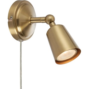 Markslöjd 108978 - Sieninis taškinis šviestuvas TINY 1xGU10/7W/230V žalvarinis