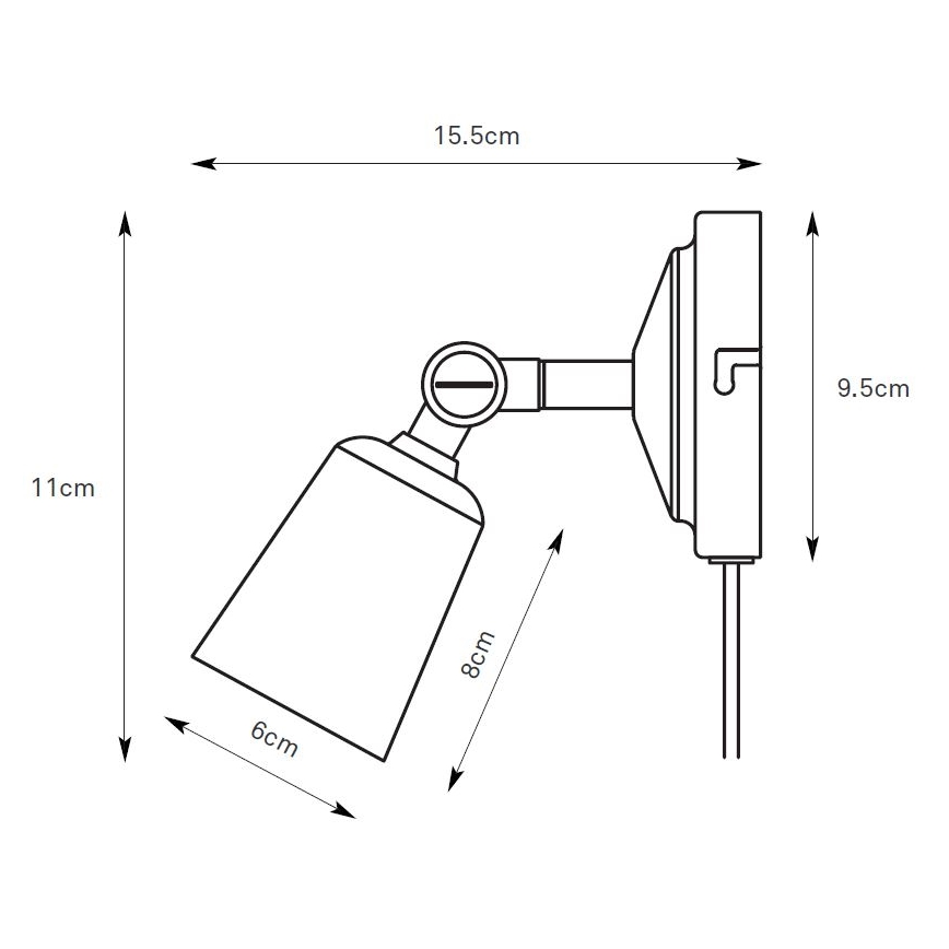 Markslöjd 108978 - Sieninis taškinis šviestuvas TINY 1xGU10/7W/230V žalvarinis