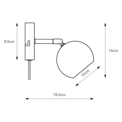 Markslöjd 108983 - Sieninis taškinis šviestuvas POP 1xGU10/7W/230V pilkas