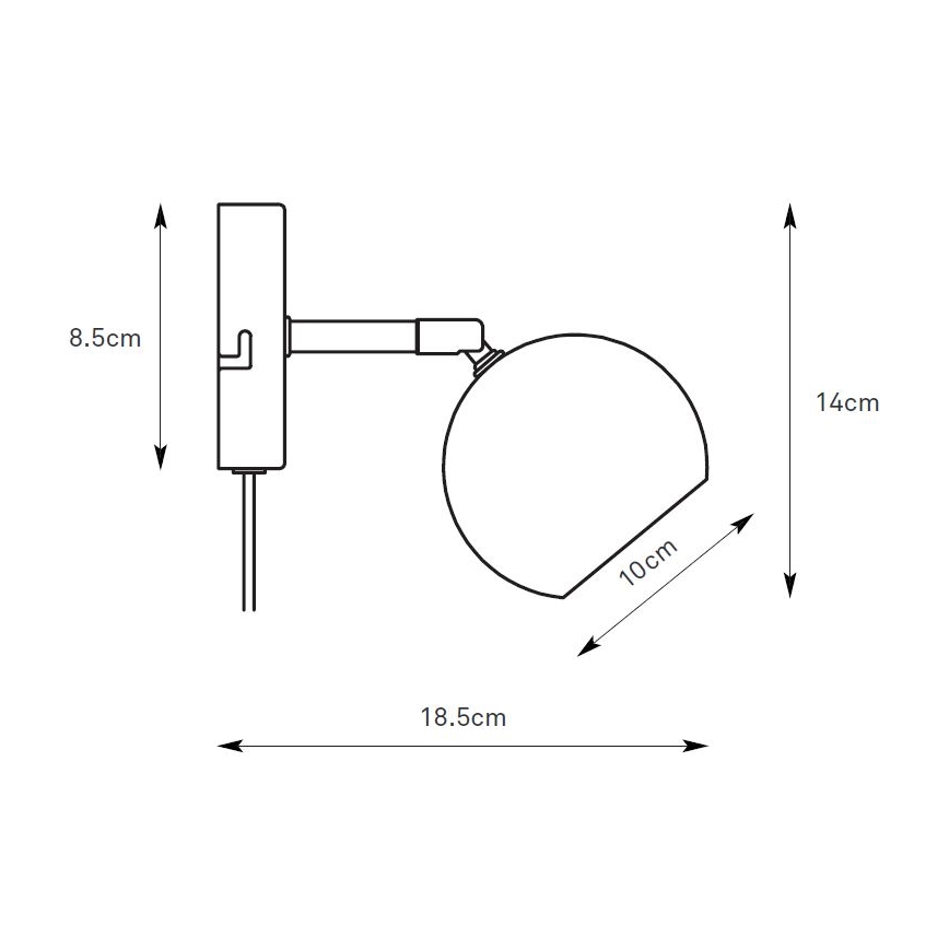 Markslöjd 108983 - Sieninis taškinis šviestuvas POP 1xGU10/7W/230V pilkas