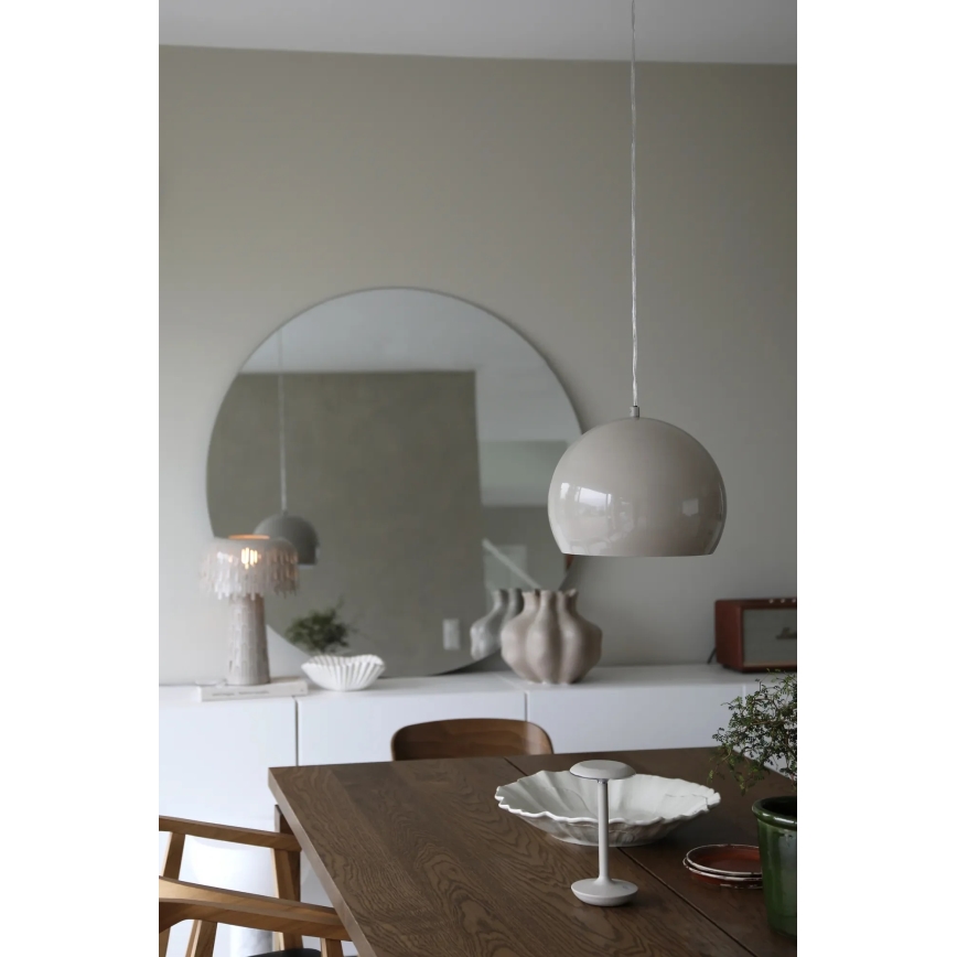 Markslöjd 108986 - POP pakabinamas šviestuvas su laidu 1xE27/40W/230V, skersmuo 28 cm, pilkas