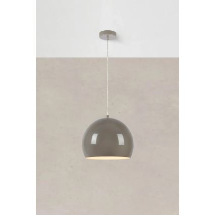 Markslöjd 108986 - POP pakabinamas šviestuvas su laidu 1xE27/40W/230V, skersmuo 28 cm, pilkas