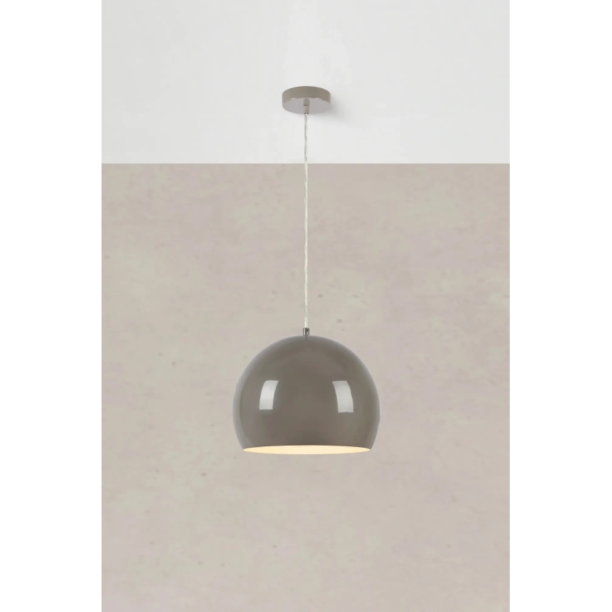 Markslöjd 108986 - POP pakabinamas šviestuvas su laidu 1xE27/40W/230V, skersmuo 28 cm, pilkas