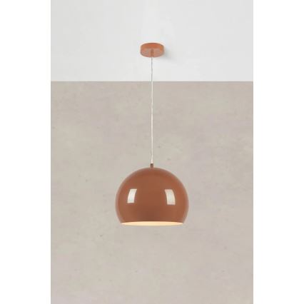 Markslöjd 108987 - pakabinamas šviestuvas POP ant laido, 1xE27/40W/230V, skersmuo 28 cm, rudos spalvos