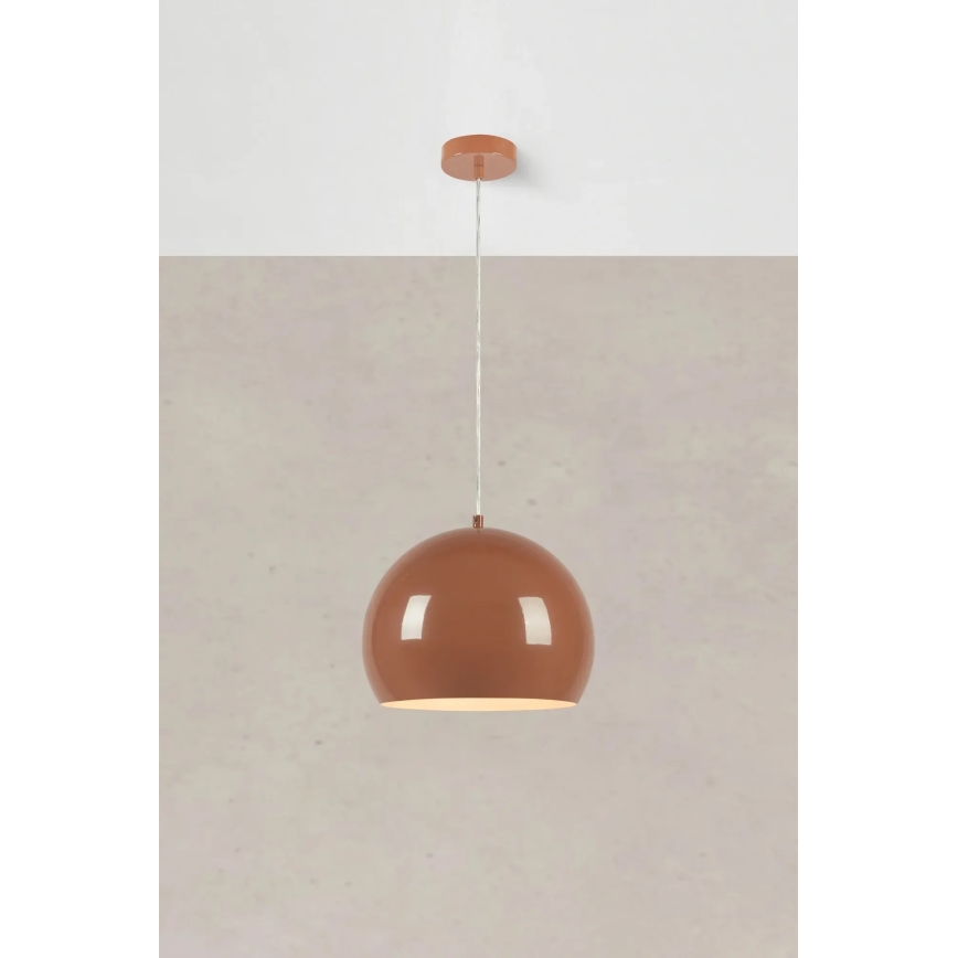 Markslöjd 108987 - pakabinamas šviestuvas POP ant laido, 1xE27/40W/230V, skersmuo 28 cm, rudos spalvos
