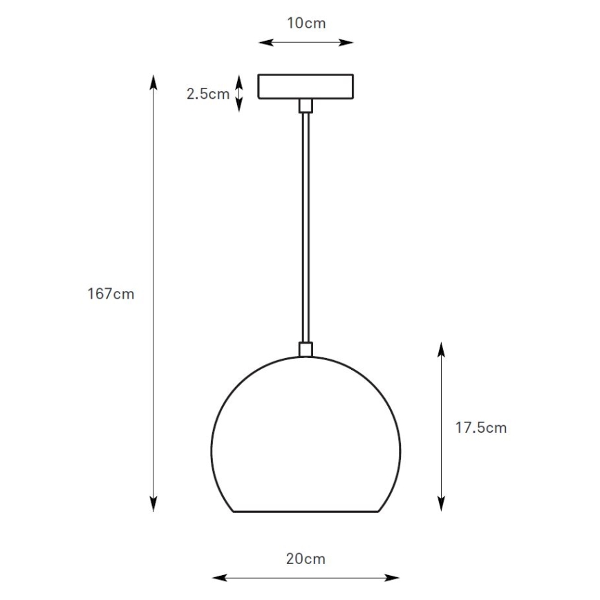 Markslöjd 108990 - Pakabinamas šviestuvas ant laido POP 1xGU10/7W/230V skersmuo 20 cm rudas
