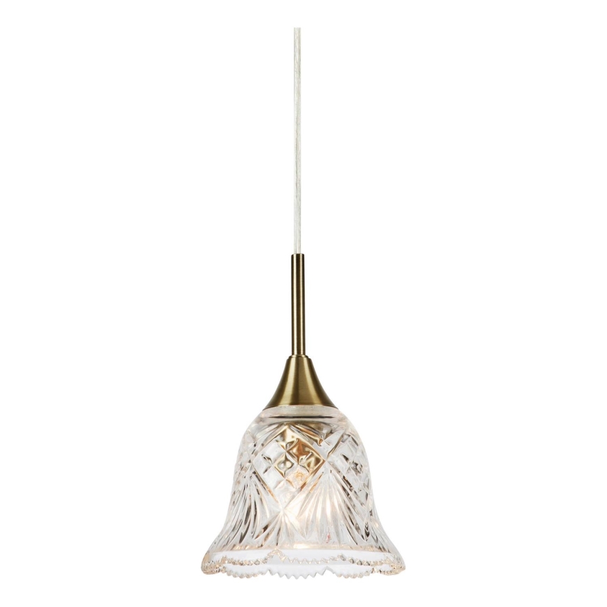 Markslöjd 109011 - Pakabinamas šviestuvas ant laido LUNA 1xE14/40W/230V, žalvarinė apdaila