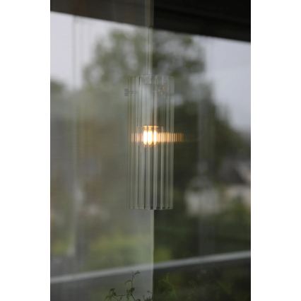 Markslöjd 109013 - Pakabinamas šviestuvas ant laido TIBIA 1xE14/40W/230V skaidrus/žalvaris