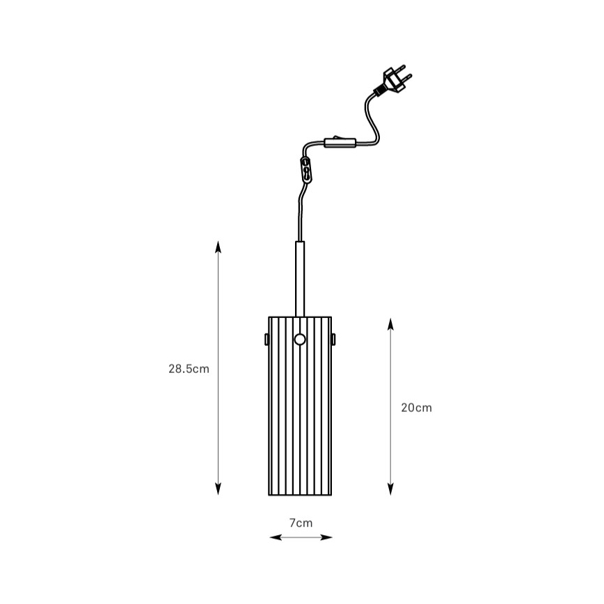 Markslöjd 109015 - Pakabinamas šviestuvas su laidu TIBIA 1xE14/40W/230V dūminė smėlio spalvos/žalvaris