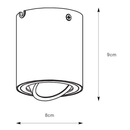 Markslöjd 109020 - dimeriuojamas LED taškinis šviestuvas DIRETTO LED/5W/230V CRI 90 baltas