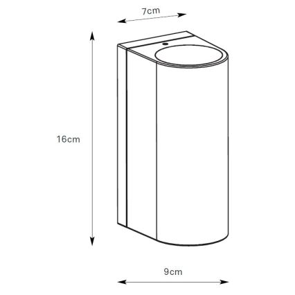 Markslöjd 109111 - dimeriuojamas LED lauko sieninis šviestuvas ALOR 2xLED/4,9W/230V IP65 rudas
