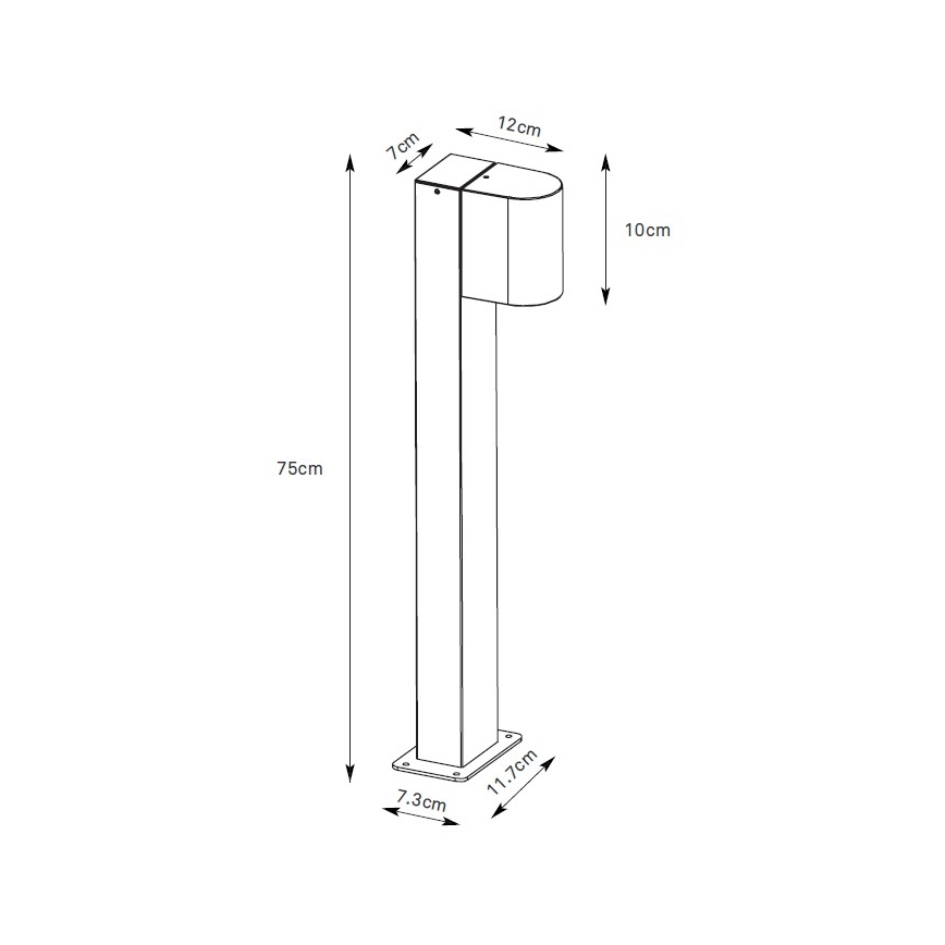 Markslöjd 109113 - Dimeriuojama LED lauko lempa ALOR LED/4,9W/230V IP65 juoda