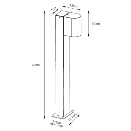 Markslöjd 109114 - Dimeriuojamas lauko LED šviestuvas ALOR LED/4,9W/230V IP65, rudos spalvos