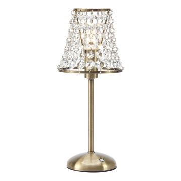 Markslöjd 109125 - LED dimeriuojama įkraunama jutiklinė stalinė lempa LIORA 1xE14/2W/2000 mAh, žalvarinė