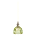 Markslöjd 109138 - Pakabinamas šviestuvas ant laido GOTA 1xE14/40W/230V, skersmuo 13 cm, dūminė žalia/žalvaris