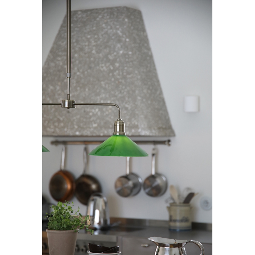Markslöjd 109161 - VELA šviestuvas ant strypo 2xE27/60W/230V žalias/žalvarinis