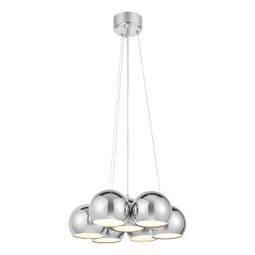 Markslöjd 109167 - Kabanti liustra ant laido CUPOLO 7xE14/40W/230V Ø 45 cm blizgus chromas