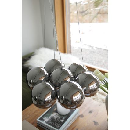 Markslöjd 109167 - Liustra ant laido CUPOLO 7xE14/40W/230V blizgus chromas