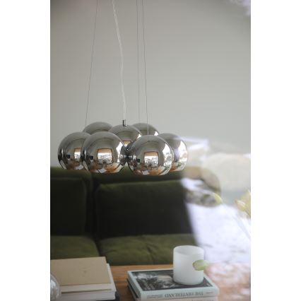 Markslöjd 109167 - Liustra ant laido CUPOLO 7xE14/40W/230V blizgus chromas