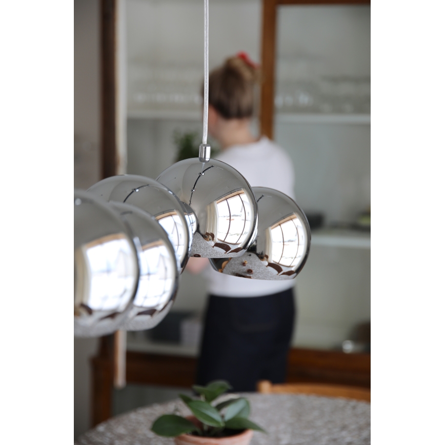 Markslöjd 109168 - Pakabinama liustra CUPOLO 7xE14/40W/230V blizgus chromas