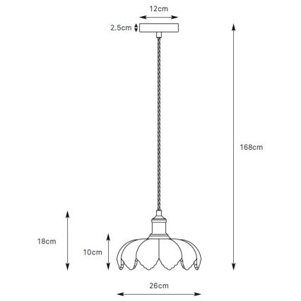 Markslöjd 109178 - Pakabinamas šviestuvas ant laido KURAGE 1xE27/40W/230V žalvario/dūminė rožinė